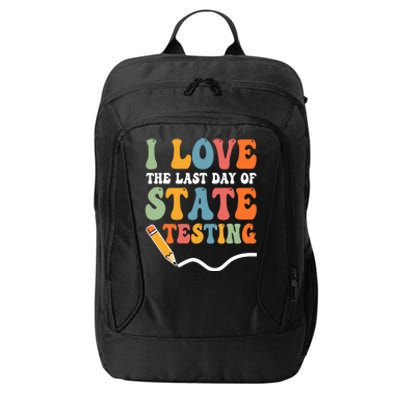 I Love State Testing Teacher School Test Day Funny City Backpack