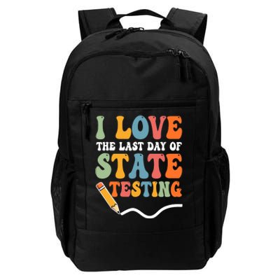 I Love State Testing Teacher School Test Day Funny Daily Commute Backpack