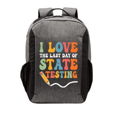 I Love State Testing Teacher School Test Day Funny Vector Backpack