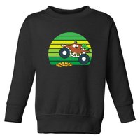 Monster Truck Shamrock Retro St Patricks Day Boys Kids Gifts Toddler Sweatshirt