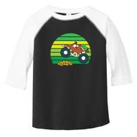 Monster Truck Shamrock Retro St Patricks Day Boys Kids Gifts Toddler Fine Jersey T-Shirt