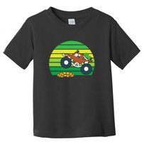 Monster Truck Shamrock Retro St Patricks Day Boys Kids Gifts Toddler T-Shirt