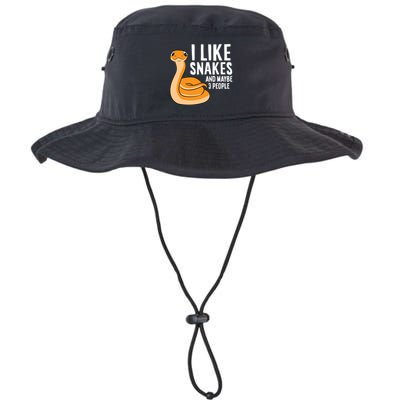 I Like Snakes And Maybe 3 People Snake Reptile Lover Cool Gift Legacy Cool Fit Booney Bucket Hat
