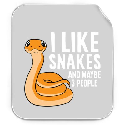 I Like Snakes And Maybe 3 People Snake Reptile Lover Cool Gift Permanent Decal Sticker