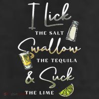 I Lick Salt Swallow Tequila Suck Lime Cinco De Mayo Mexico 25L Jumbo Tote