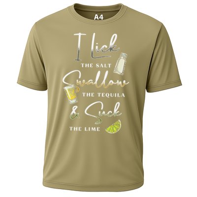I Lick Salt Swallow Tequila Suck Lime Cinco De Mayo Mexico Performance Shirt