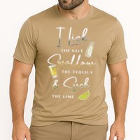 I Lick Salt Swallow Tequila Suck Lime Cinco De Mayo Mexico Cooling Performance Crew T-Shirt