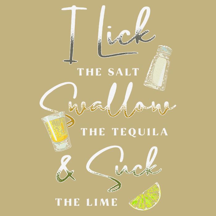 I Lick Salt Swallow Tequila Suck Lime Cinco De Mayo Mexico Cooling Performance Crew T-Shirt