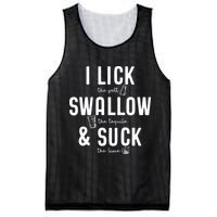 I LICK SWALLOW & SUCK Meme Cinco De Mayo Fun TEQUILA Mesh Reversible Basketball Jersey Tank