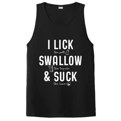 I LICK SWALLOW & SUCK Meme Cinco De Mayo Fun TEQUILA PosiCharge Competitor Tank