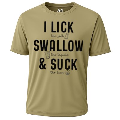 I LICK SWALLOW & SUCK Meme Cinco De Mayo Fun TEQUILA Performance Shirt