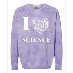 I Love Science Colorblast Crewneck Sweatshirt