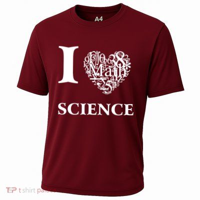 I Love Science Cooling Performance Crew T-Shirt
