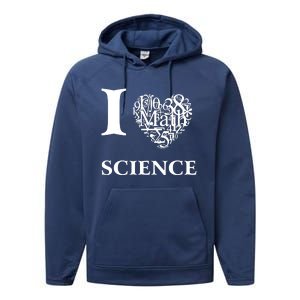 I Love Science Performance Fleece Hoodie