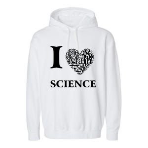 I Love Science Garment-Dyed Fleece Hoodie