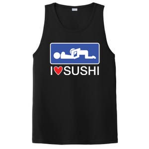 I Love Sushi Adult PosiCharge Competitor Tank