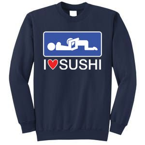 I Love Sushi Adult Sweatshirt