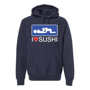 I Love Sushi Adult Premium Hoodie