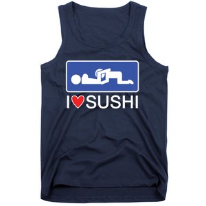 I Love Sushi Adult Tank Top