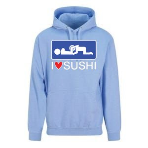 I Love Sushi Adult Unisex Surf Hoodie