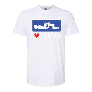 I Love Sushi Adult Softstyle CVC T-Shirt