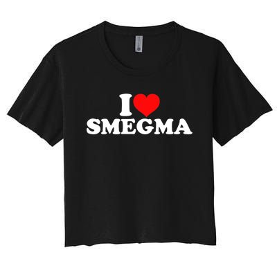 I Love Smegma Women's Crop Top Tee