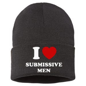 I Love Submissive Men Sustainable Knit Beanie