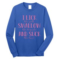 I Lick Salt Swallow Tequila Suck Lime Cinco De Mayo Mexico Funny Gift Long Sleeve Shirt