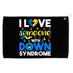 I Love Someone With Down Syndrome, Down Syndrome Awareness  Grommeted Golf Towel