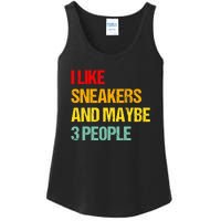 I Like Sneakers And Maybe 3 People Ladies Essential Tank