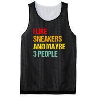 I Like Sneakers And Maybe 3 People Mesh Reversible Basketball Jersey Tank