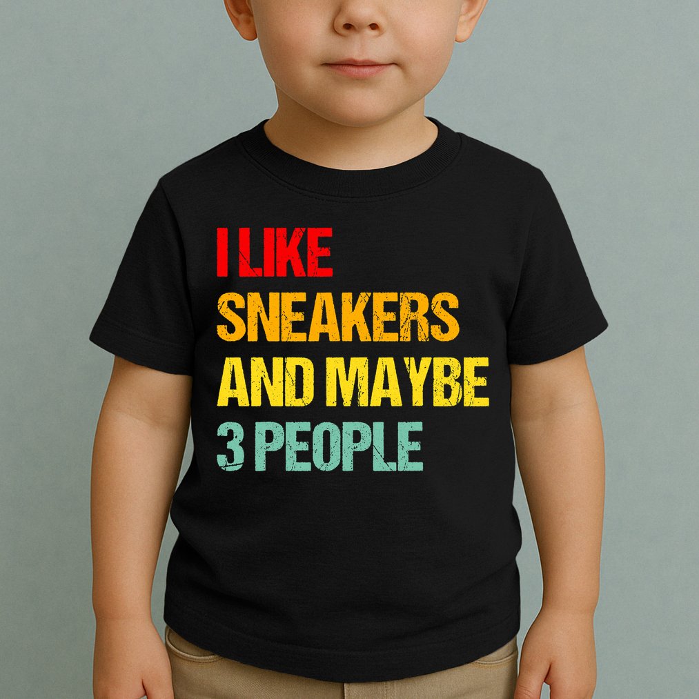 I Like Sneakers And Maybe 3 People Toddler T-Shirt