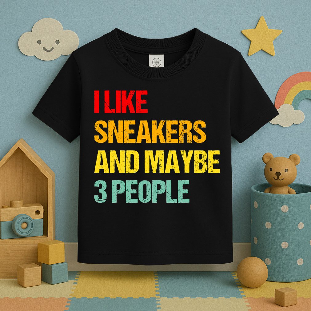 I Like Sneakers And Maybe 3 People Toddler T-Shirt