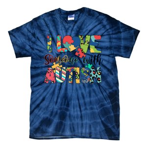 I Love Someone With Autism Tie-Dye T-Shirt