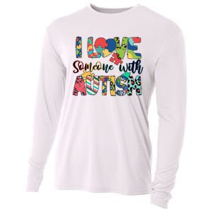 I Love Someone With Autism Cooling Performance Long Sleeve Crew