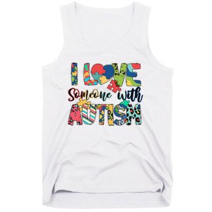 I Love Someone With Autism Tank Top