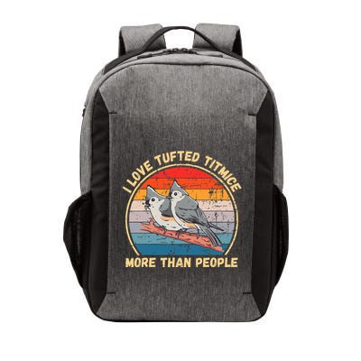I Love Tufted Titmice More Than People Bird Lover Vector Backpack