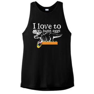 I Love To Hunt Eggs Dinosaur Gift And Meaningful Gift Ladies PosiCharge Tri-Blend Wicking Tank