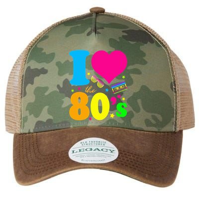 I Love The 80s 90s Costume Funny Party Legacy Tie Dye Trucker Hat