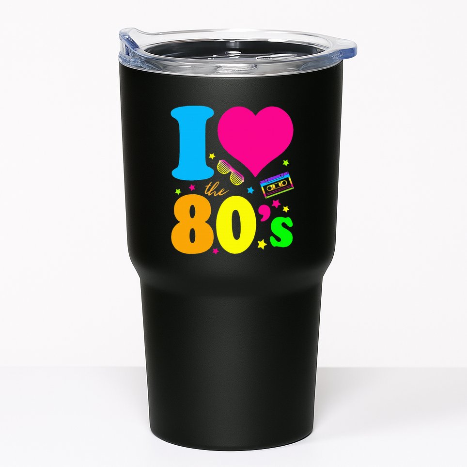 I Love The 80s 90s Costume Funny Party Tumbler