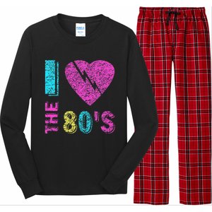 I Love The 80s 90s Costume Funny Party Long Sleeve Pajama Set