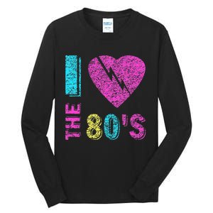 I Love The 80s 90s Costume Funny Party Tall Long Sleeve T-Shirt