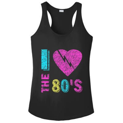 I Love The 80s 90s Costume Funny Party Ladies PosiCharge Competitor Racerback Tank