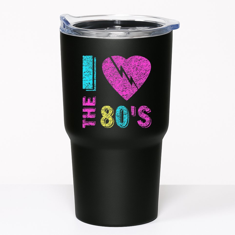 I Love The 80s 90s Costume Funny Party Tumbler