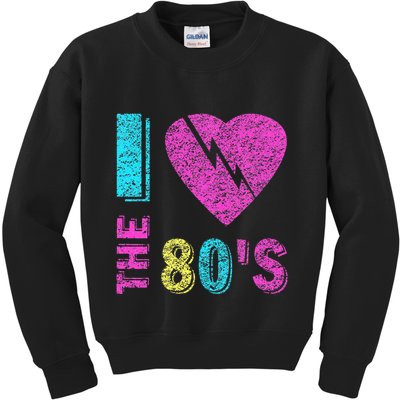 I Love The 80s 90s Costume Funny Party Kids Sweatshirt