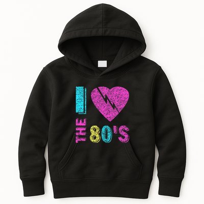 I Love The 80s 90s Costume Funny Party Kids Hoodie