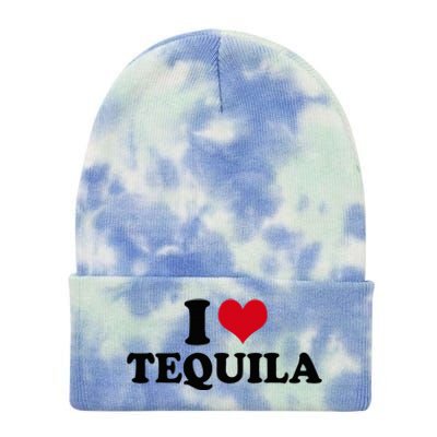 I Love Tequila Tie Dye 12in Knit Beanie