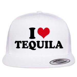 I Love Tequila Flat Bill Trucker Hat