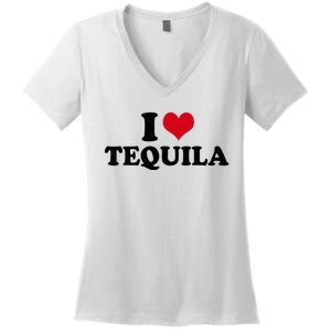 I Love Tequila Women's V-Neck T-Shirt