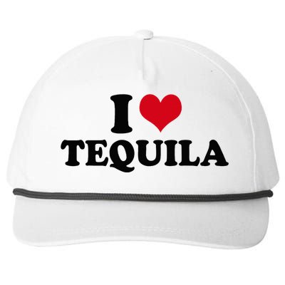 I Love Tequila Snapback Five-Panel Rope Hat